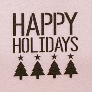 Happy Holidays 🎉🙃😀 🎉 Seasonal Stencil 12x12 -DIY Craft (1 sheet)